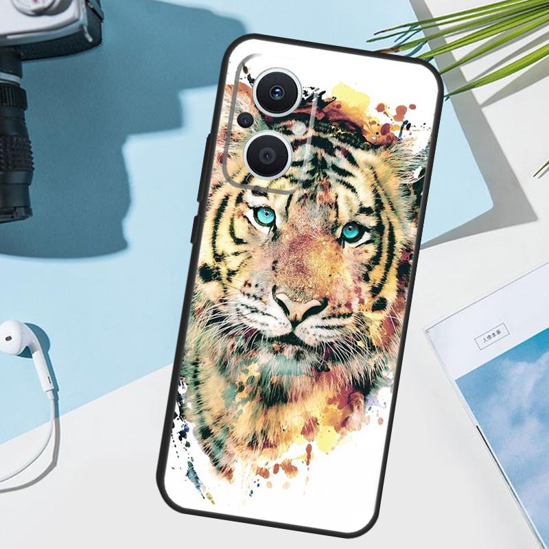 Animal Tiger Art Cover For OPPO Reno 14 F 13F 12F 11F 10 11 12 13 Pro 7 8 Lite OPPO Find X9 X5 X6 X8 Pro Case