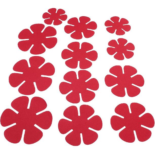 POT PAN PROTECTOR FELT STACKING PADS COOKWARE SEPARATORS KITCHEN SUPPLIES FOR HOUSEHOLD 12PCS (Red)