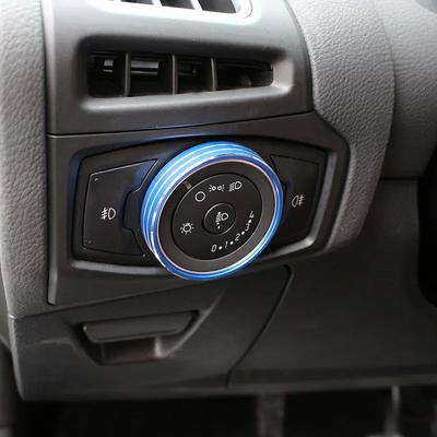 For Ford Focus 3 MK3 Kuga Escape 2012 - 2019 Head Lights Head Lamps Switch Button Knob Ring Cover Trim Interior Accessories