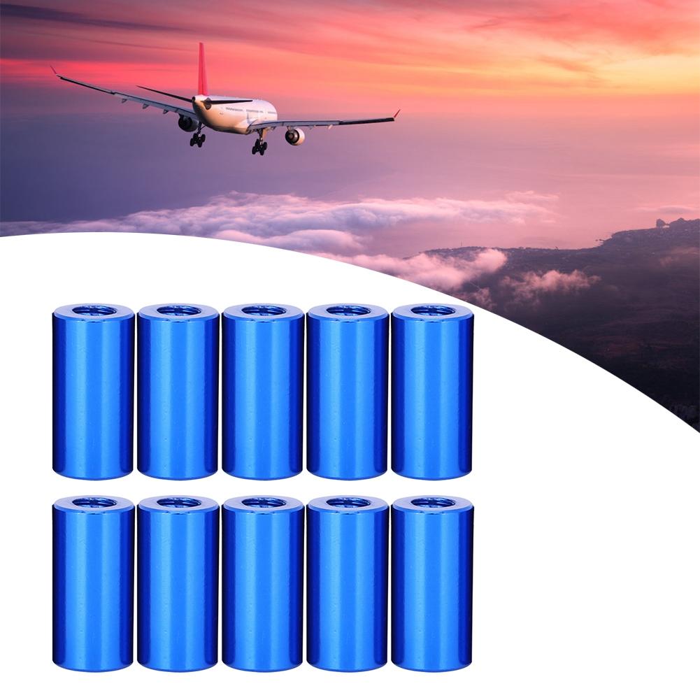 10Pcs M3x10 Round Aluminum Standoff Column Spacer Stud Fastener Rods Mazarine