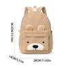 Corduroy Children's Backpack Elementary School Bag Fashi Casual Bear Backpack Large Capacity Backpack