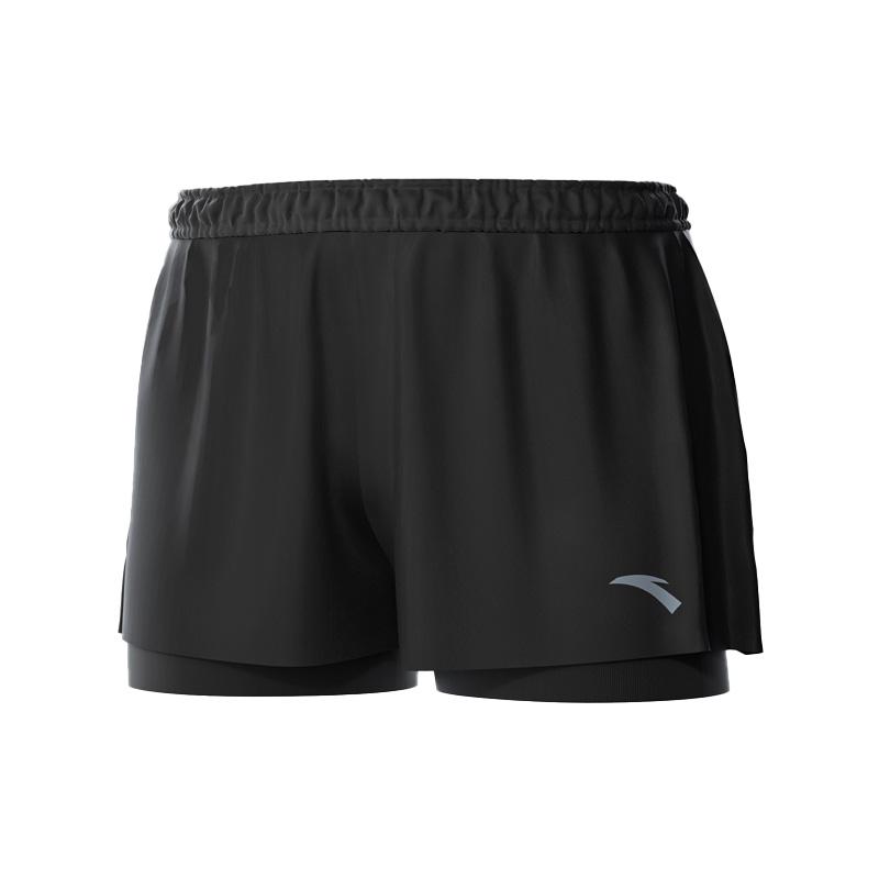 

Anta Double Layer Anti-Awkward Swim Shorts Men Shorts Black A9824232415 L