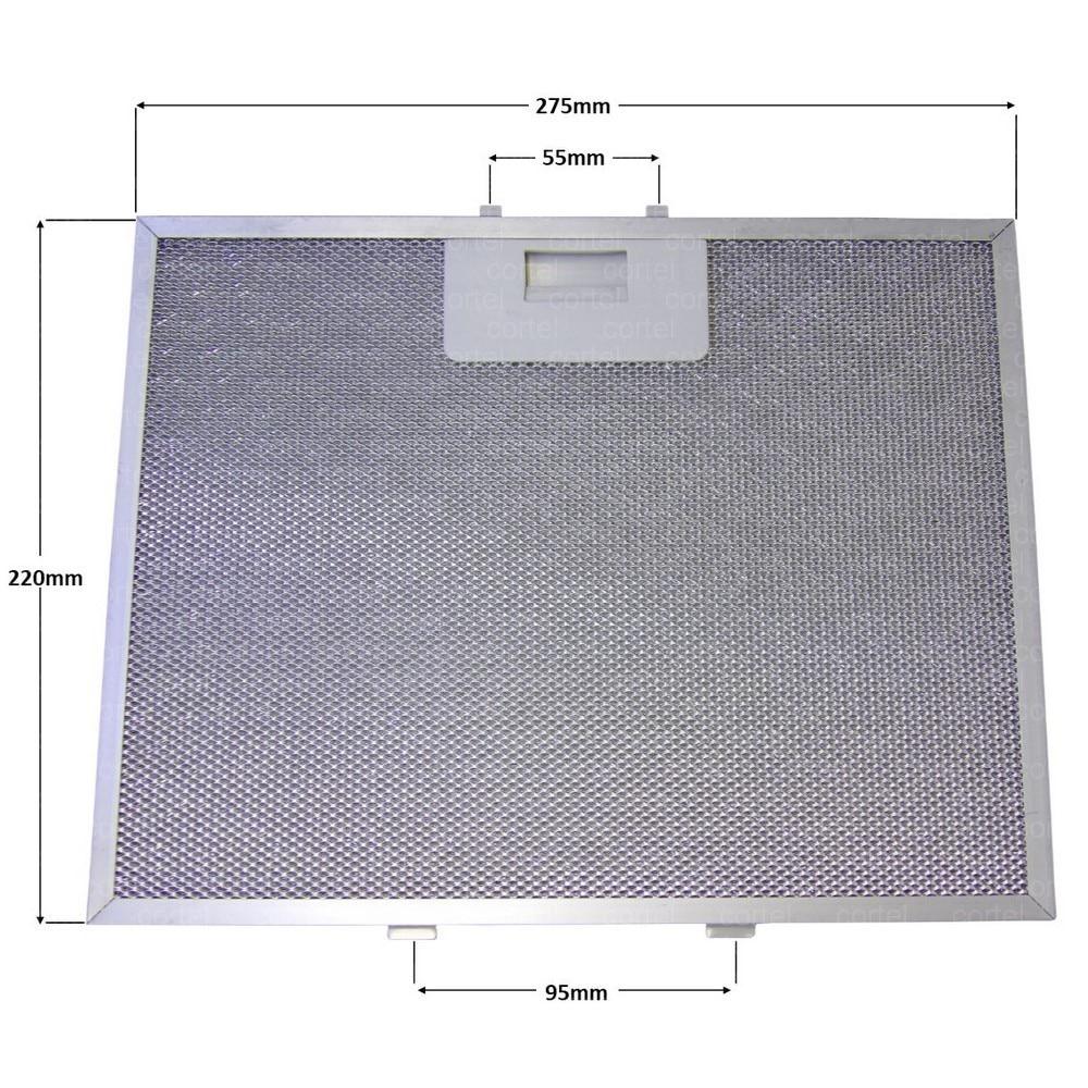 

Металлический жироулавливающий фильтр для вытяжки GF024A, 2 шт., 276 x 219 см для Beko Elica, 9178006563 Запасные части Beko