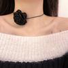 Lace Flower Necklace Vintage Romantic Ribbon Choker Chain Necklace Wedding Bohemian Lace Flower Collar Choker Jewelry