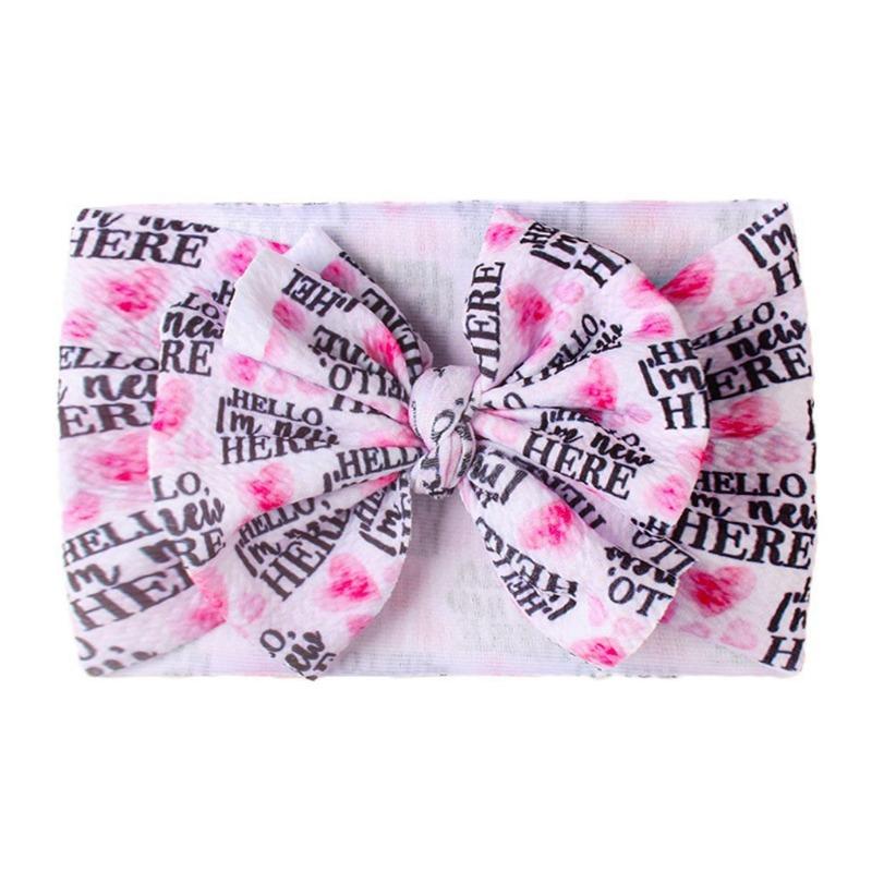 New Baby Hair Accessories, Children's DIY Fabric Headband, Baby Printed Bow Headband Headscarf