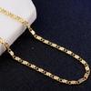 Luxury 925 Sterling Silver 18K Gold 2MM Flat Clavicle Chains Necklaces for Men Women Wedding Jewelry Christmas Gifts 40-75cm
