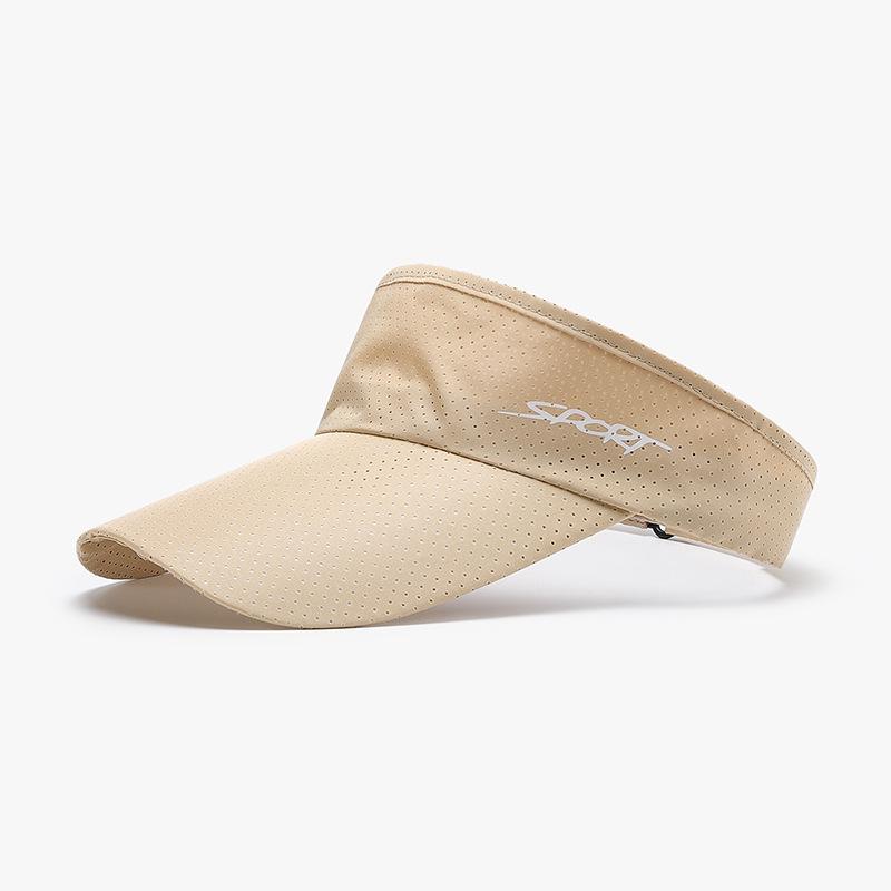 

Unisex Extended Brim Korean Style Summer Sports Visor Hat for Sun Protection Adjustable хаки