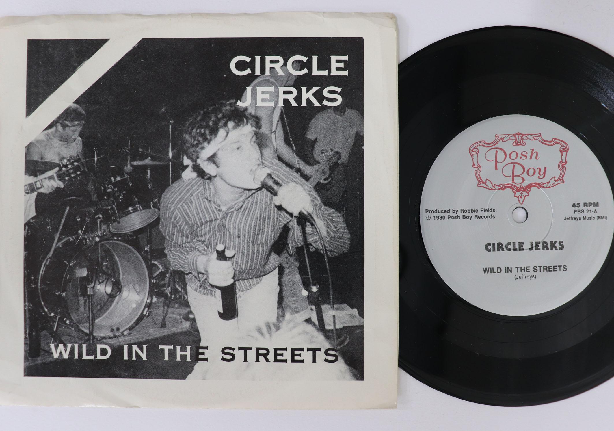 

7inch Record CIRCLE JERKS Wild In The Streets PBS21 POSH BOY 1990 US Rock Used
