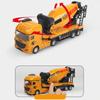 Truck Car Engineering Truck Model Simulation Mixer Truck Toys Excavator Model Toy  For Children