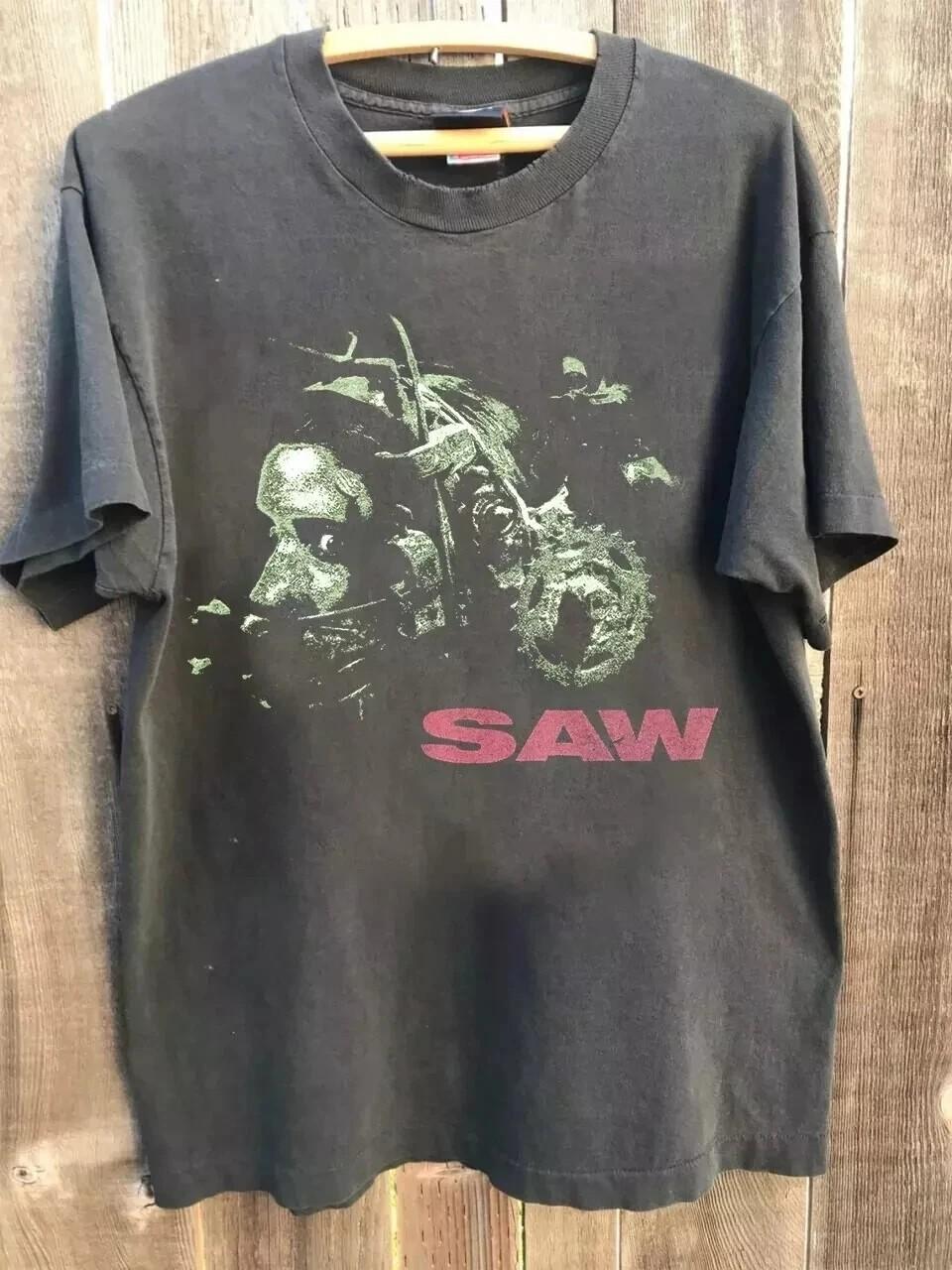 Saw Jigsaw Movie Shirt Basic Charcoal Cotton Shirt Unisex S-5XL WA1071 L