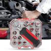 Interchangeable Ratchet Wrench with Non Slip Handle Universal 1/4 Inch Drive Impact Sockets 4-13mm Metric Socket Wrench Set