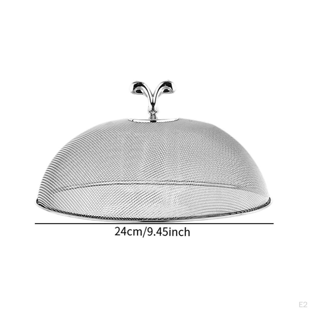 Cover for Plates And Serving Platters Made of Stainless Steel Mesh, Multifunctional, Practical,