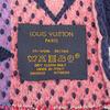 Great LOUIS VUITTON Scarf Escalp Logo Mania Navy Wool Women M70899 Used