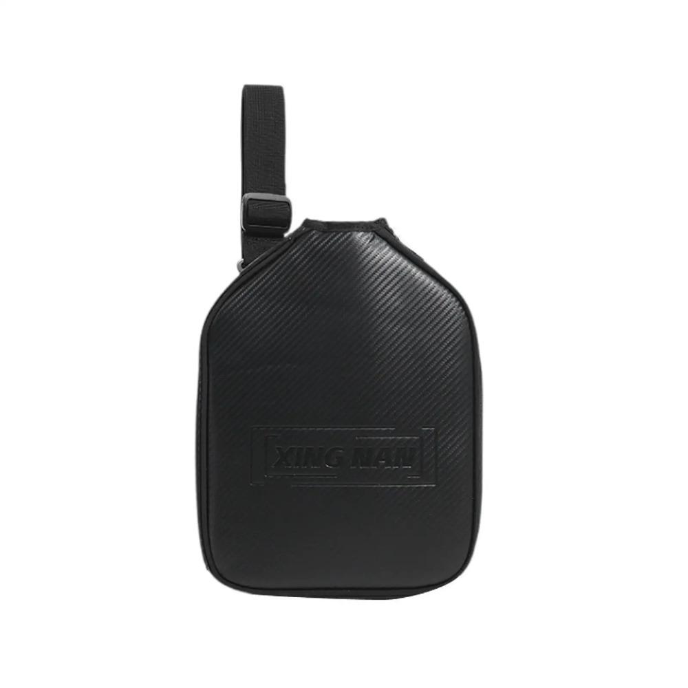 Crossbody Pickleball Shoulder Bag Adjustable Large Capacity Pickleball Paddle Cover Comfortable Straps Black Sports Fitness Bag