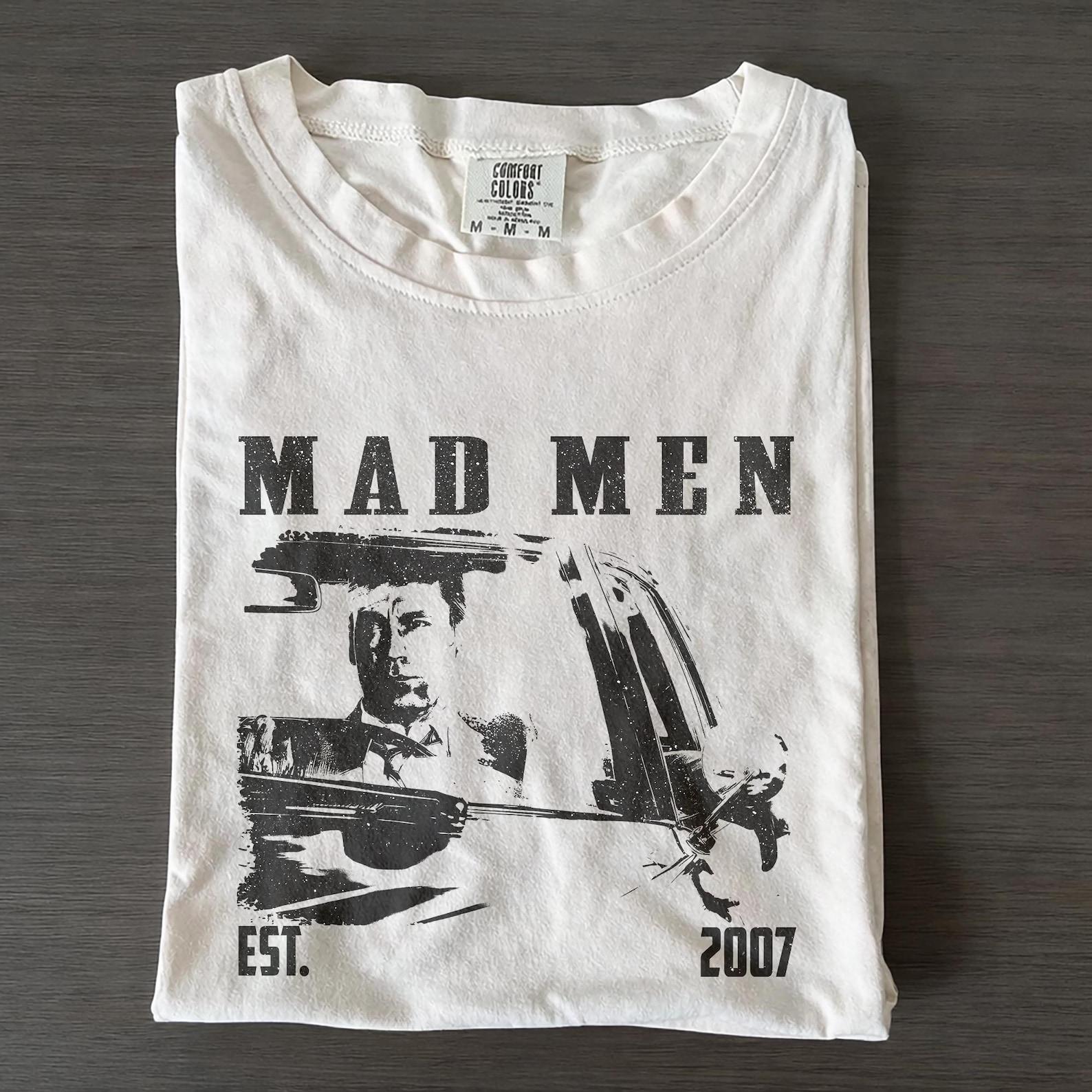 Mad Men TV Series Shirt, Retro Comfort Colors Vintage Show Tee S