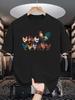 Unisex Cotton Tee Farm Chicken Rooster Animal Print Loose Breathable Summer Crew Neck Casual Street T Shirt Unisex Daily Basic Outfit