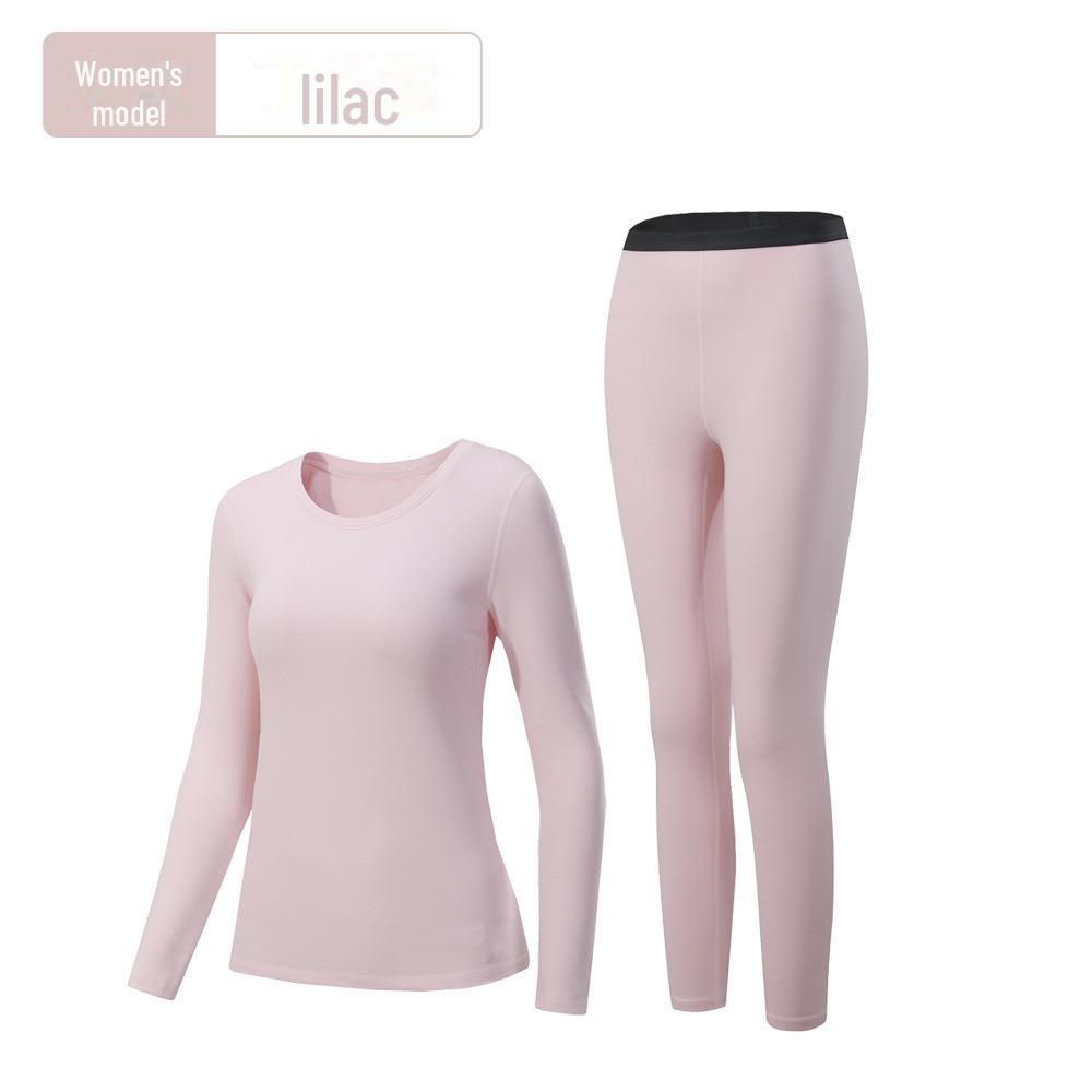 

303 Комплект термобелья: Немецкий бархатный теплый костюм осень/зима для женщин и мужчин S women s лиловый