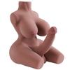 Realistic Breast+Penis+Vagina + Anus 4-in-1 Men Women Gay TPE Half Body Sex Doll Soft Lifelike Skin Adult Toy Masturbator Products