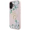 Guess Grained Roses Big 4G logo case for iPhone 16 pink