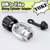 Brass DIN Regulator to Yokes Converter Scubas Diving Din to Yokes Adaptor 5/8 Thread Quick Joint Connector Enduring