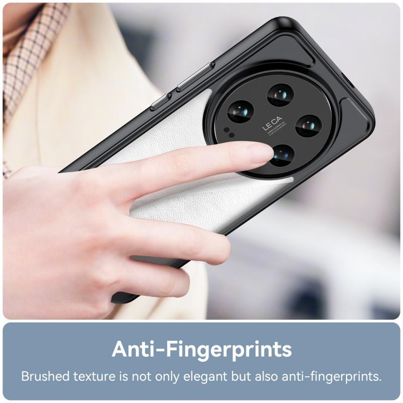 For Xiaomi 14 Ultra Phone Case WANLONFENG XC Series TPU Acrylic Cover with Tempered Glass (Big Lens Hole)