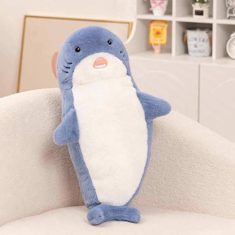 70cm Cute Shark Plush Toy Narwhal Stuffed Animal Fish Soft Seal Doll Whale Sleep Pillow Kawaii Gift for Kid Girl Boys