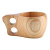 Holz Tee Kaffee Tasse Tragbar Outdoor Naturholz Getränke Trinkbecher mit Griff(# 1)