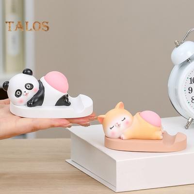 Cartoon Animal Cell Phone Holder with Stress Relief Elastic Butt Pig Dog Bunny Panda Mobile Phone Tablet Stand Desktop Decoration Ornament