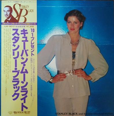 LP Record STANLEY BLACK  Cuban Moonlight LAX9012 LONDON 1980 Japan Obi Jazz Used
