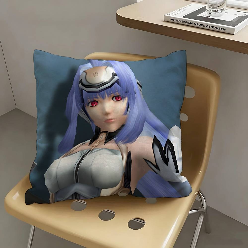 1pc KOS-MOS Anime Characters Pillow Case Fashion Square Pillowcase Bedroom Sofa Room Ins Decoration Leisure