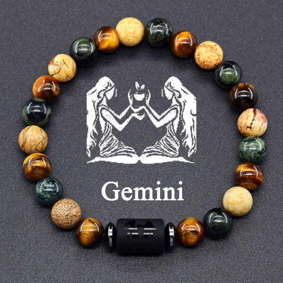 12 Sterrenbeeld Armband Heren Constellatie Armband voor Mannen Ram Maagd Leeuw Weegschaal Bedel Bangle Dames Vriendschap Sieraden om de Hand