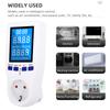 Power Meter AC 110/230V Electricity Consumption Monitor Wattage Kwh Energy Meter EU US UK Plug Outlet Power Analyzer LCD Display