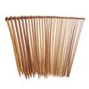 36st Bambu Sticknål Raka Enkelsuddiga Karboniserade Sticknålar för Nybörjare 13,8 tum