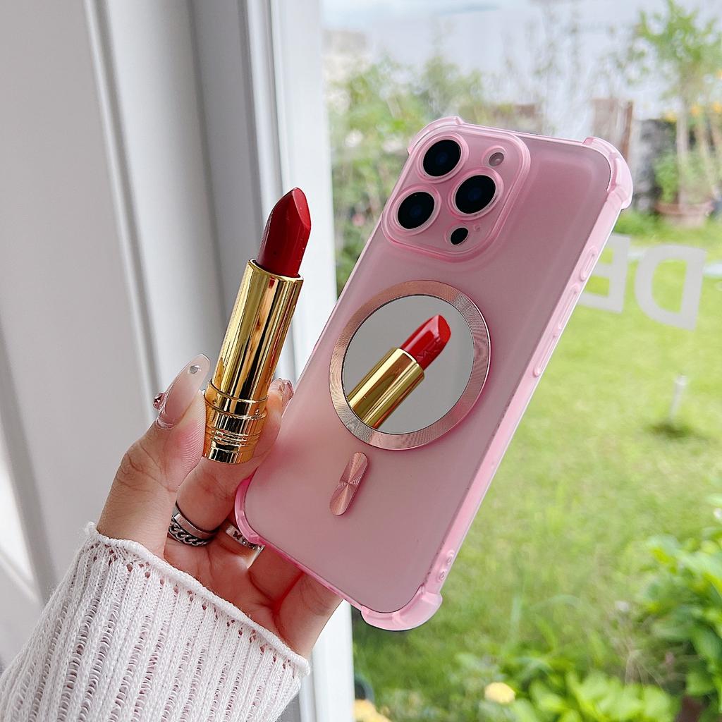 Translucent Silicone Phone Case with Mirror for Realme C85 Pro C65 4G C35 C21 C15 & More Models Shockproof Bumper