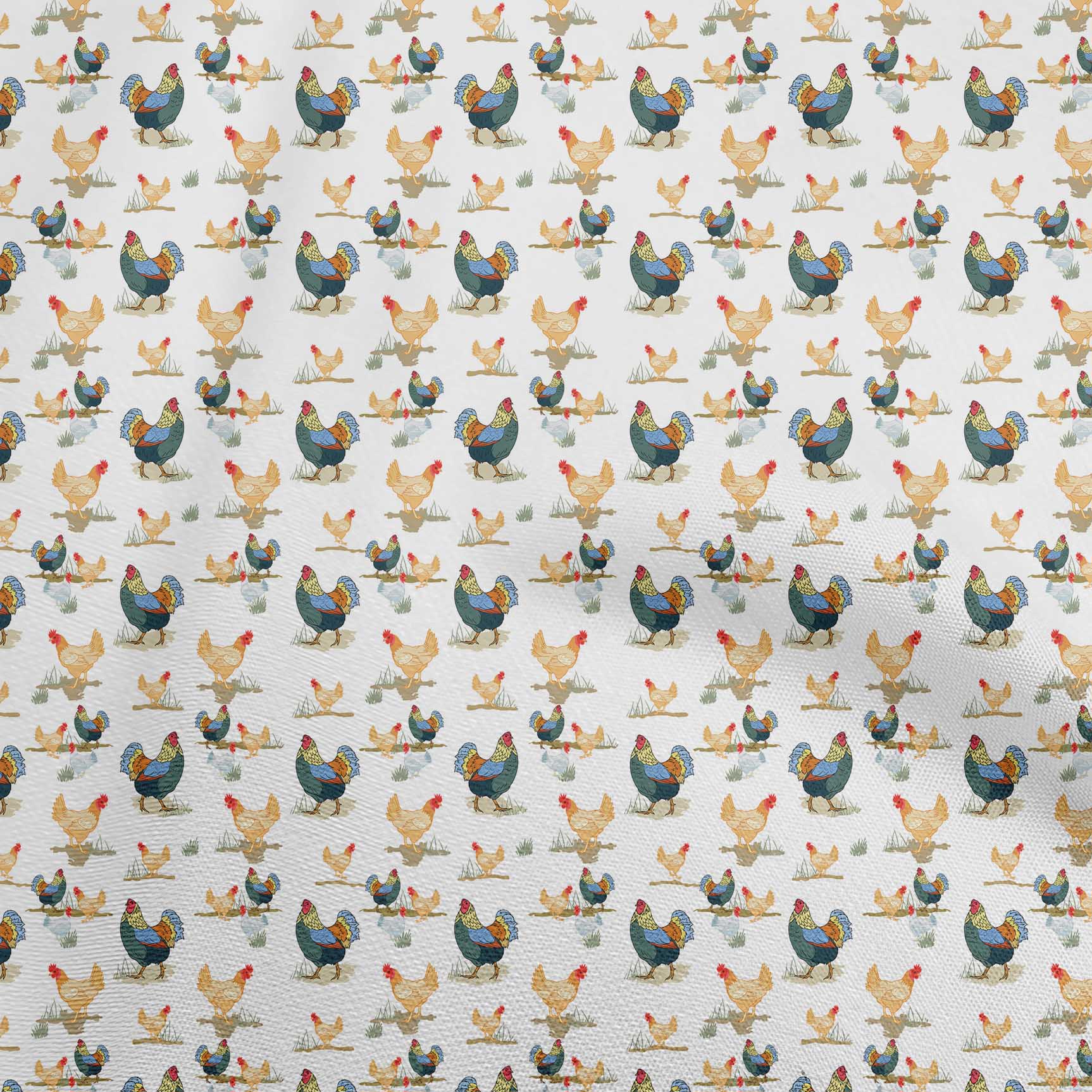 

oneOone Cotton Flex Light Pink Fabric Birds Rooster Quilting Supplies Print Sewing Fabric By The Yard 40 Inch 42 Inch Wide - Viscose Chiffon помаранчевий