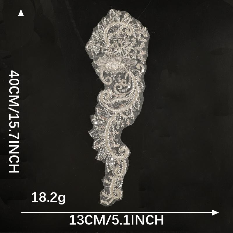 

Сетка Бант Кружевная Вышивка Наклейка Сделай Сам Аксессуары для Ручного Счета Аксессуары для Свадебного Платья Брошь Аксессуары для Волос Аксессуары Тканевая Наклейка F3R-A-1-8 Left