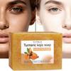 Turmeric Kojic Soap Rich In Kojic Acid, Turmeric, and Collagen, Natural Ginger Soap for Deep Moisturizing, Cleansing, Brightening, and Thick Lather