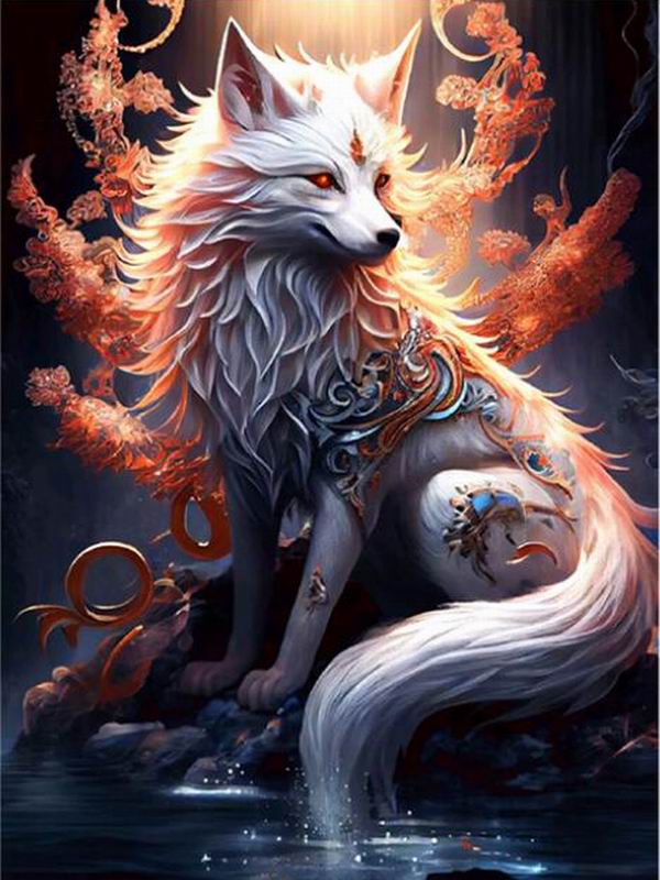 

Красочная лиса, алмазная живопись, новые поступления 2023, Diy, полная квадратная круглая дрель, стразы, вышивка, животные, мозаика, наборы для вышивки крестом, декор стен Square drill 50x70cm