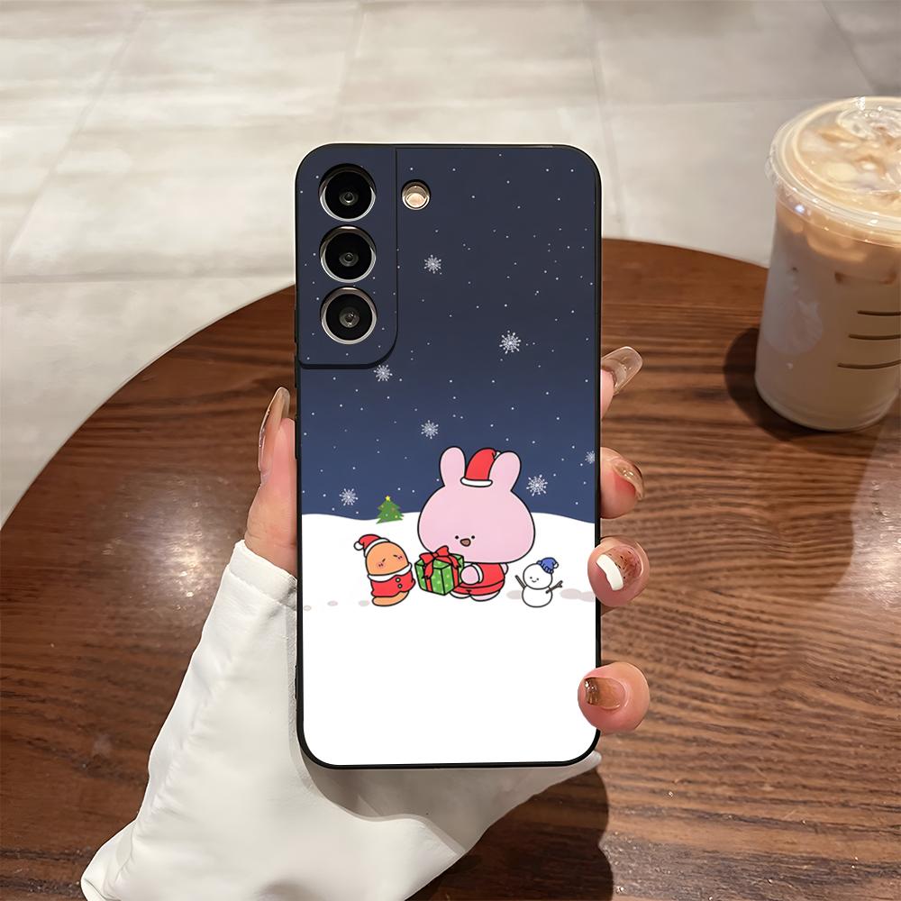 A-Asamimichan Cute Bunny Phone Case For Samsung S24 Ultra S25 S23 Fe S22 S20 S21 Plus Galaxy A54 A34 A53 A16 Cover