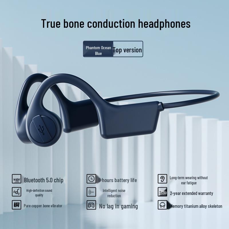 

Беспроводная спортивная гарнитура X7 True Bone Conduction с заушным креплением
