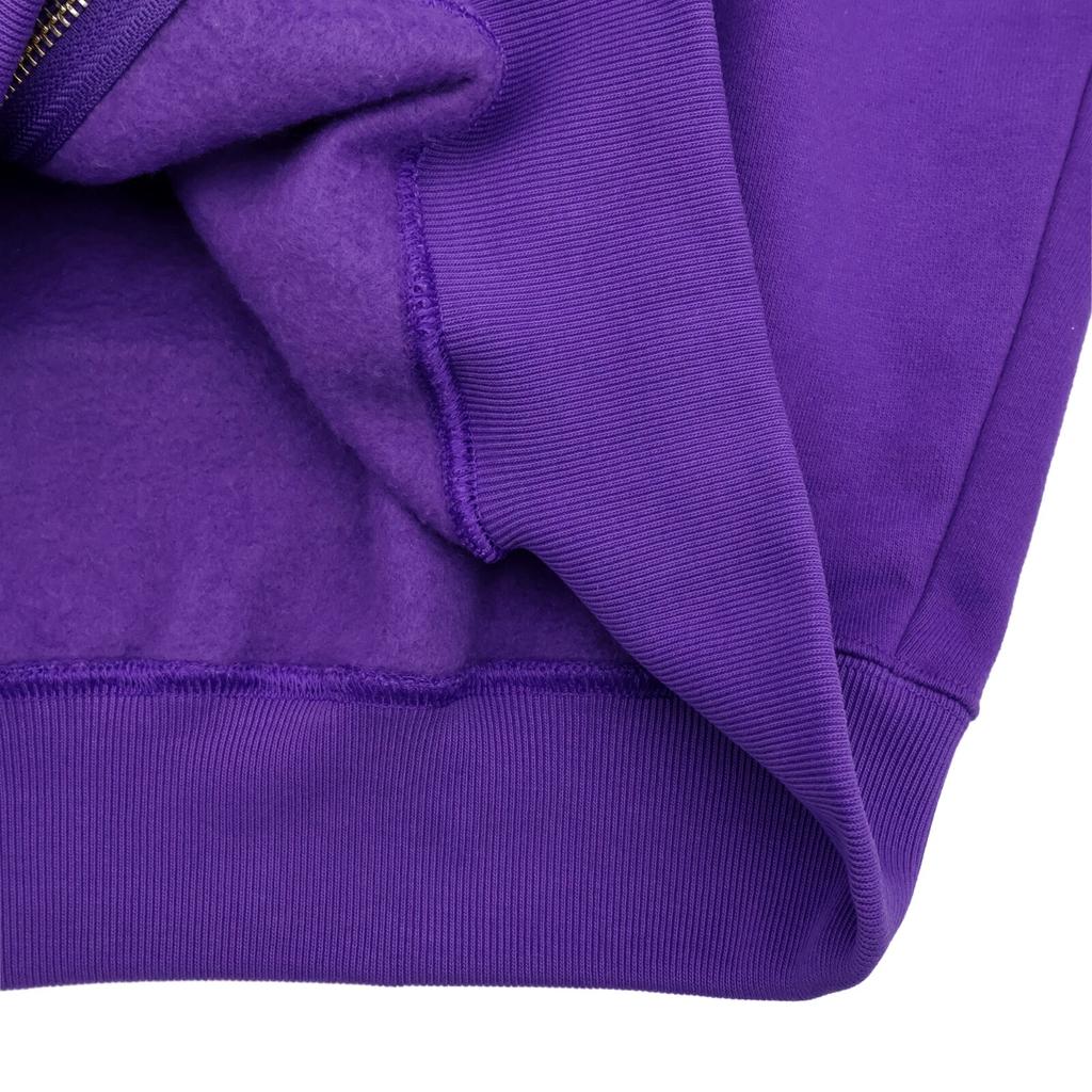 Supreme Champion Zip Up Hooded Sweatshirt Purple