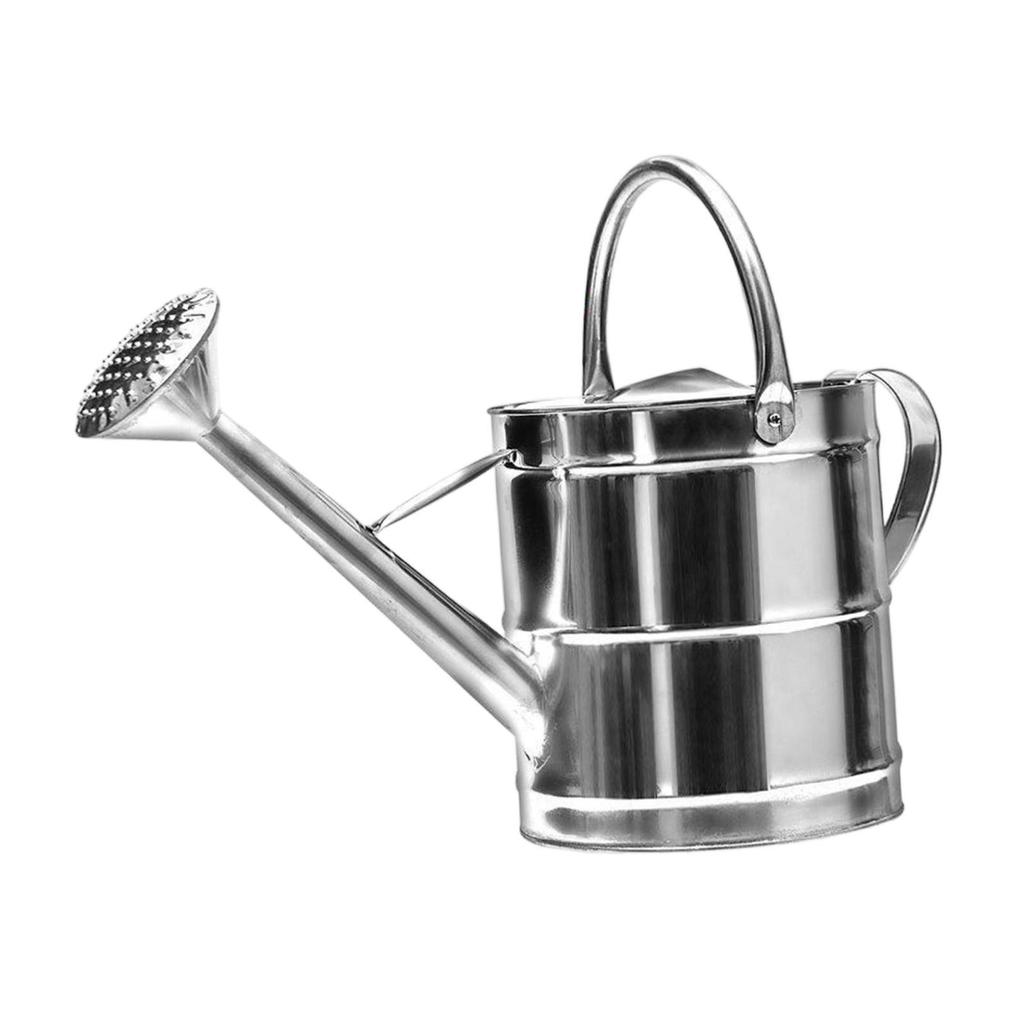 Practical Stainless Steel Watering Can Removable Spray Head Versatile Garden Water Dispenser for Indoor Potted Plants