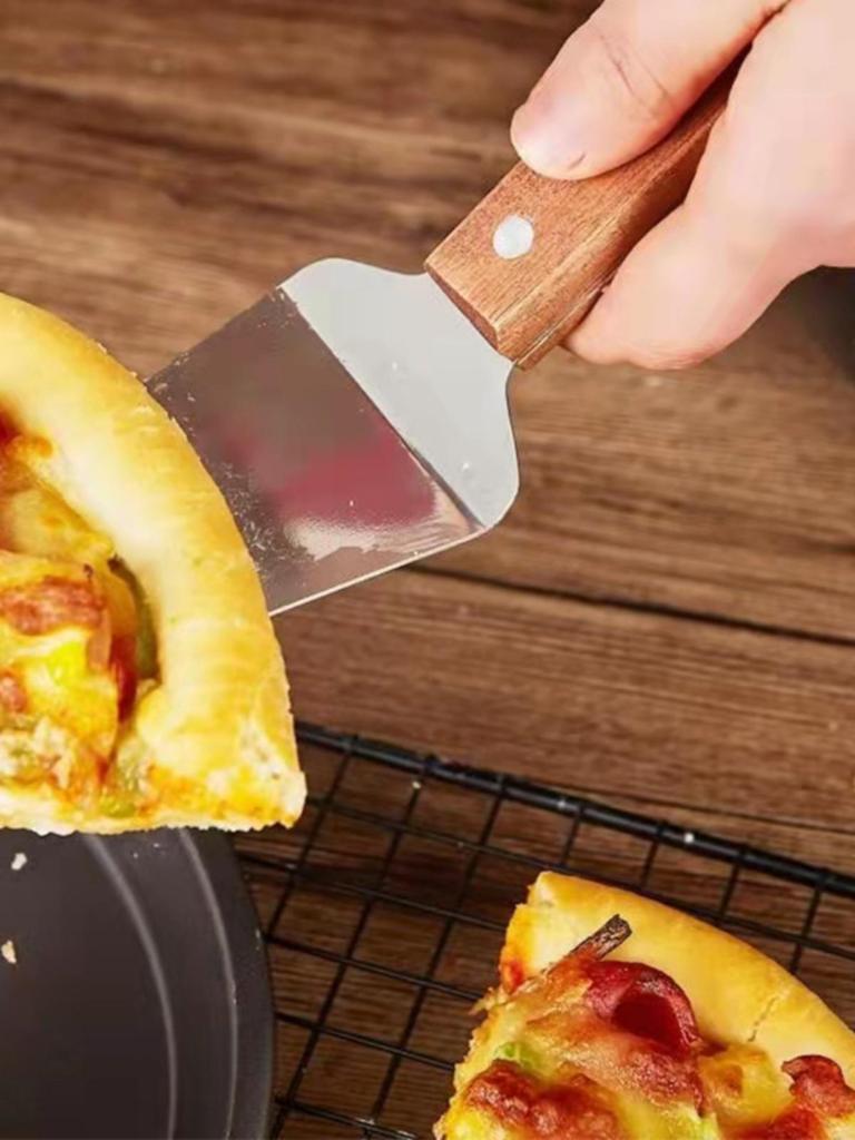 Wooden Handle Pizza, Cake & Steak Shovel - Triangle Blade for Baking