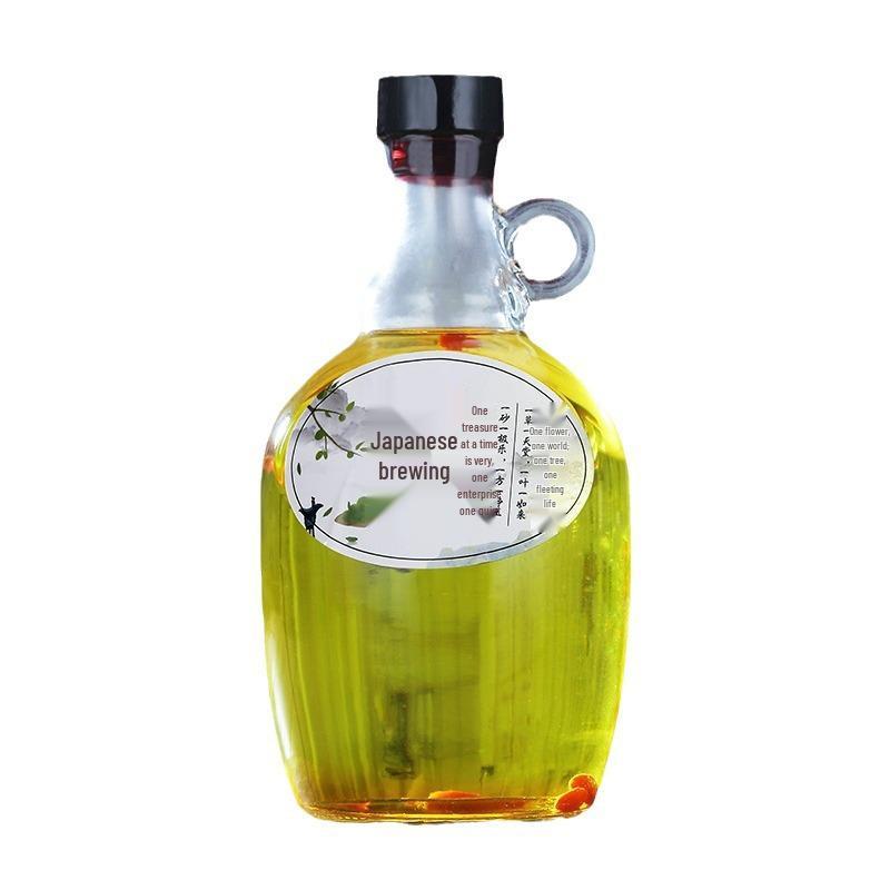 Transparent Glass Infusion Bottle for Homemade and Medicinal Wine, Multi-Spec Storage