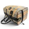 Excellent Burberrys Boston bag Shadow Horse Nova Check Pattern Leather Used