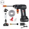 Car Pressure Washer with 6-in-1 Nozzle 600PSI High Pressure Adjustable Rechargeable 300W Powerful Cordless Pressure Washer