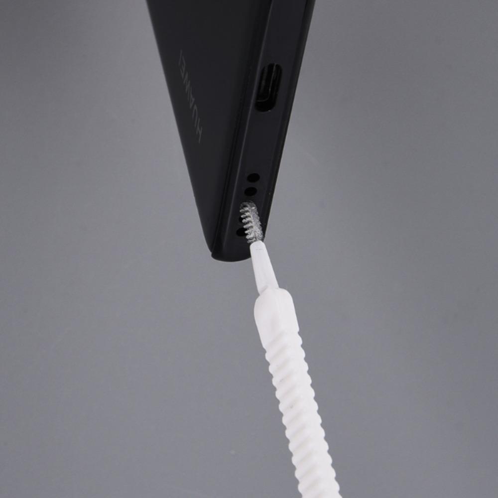Pulitore per Porta di Ricarica con Spazzolino Rimuovi Polvere Kit di Pulizia per Telefono Cellulare Kit Pulizia Porta Telefono