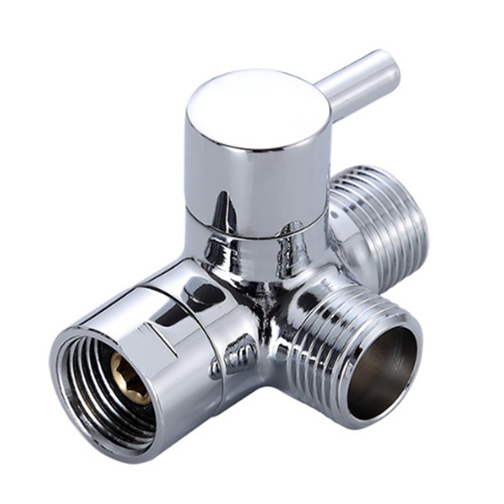 G1/2 3-Way Shower Arm Adapter Handheld Showerhead Top Spray Shower Diverter Valve Replacement Parts Bathroom Accessories