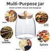 Transparent Airtight Glass Containers Moisture Proof Tea Storage Jar  Coffee Bean Seasoning