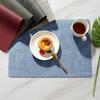 Cloth Placemat Faux Leather Table Mat Waterproof Oil-proof Non-slip Dinning Pad for Home Hotel